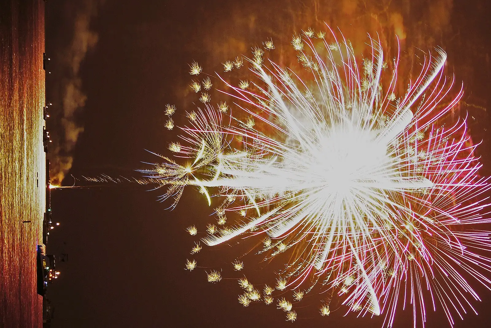 Fourth of July fireworks over Fort Lauderdale Beach.