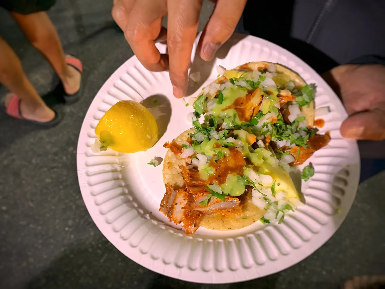 Tacos al pastor. The photo was not taken at a Fort Lauderdale restaurant.